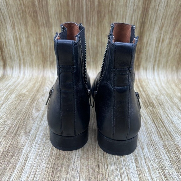Frye Carly Zip Chelsea Boots Women's Size 9 EU 39.5 Leather Shoes Ankle Booties - Picture 4 of 10
